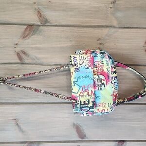 Empire,3 Way Purse,shoulder, Hip, Or Crossbody , Graffiti, Good Cond.